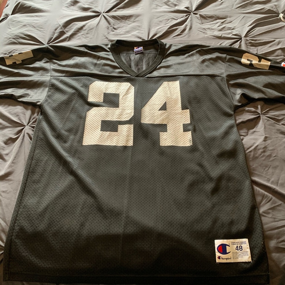 Vintage NFL Raiders Charles Woodson Jersey.